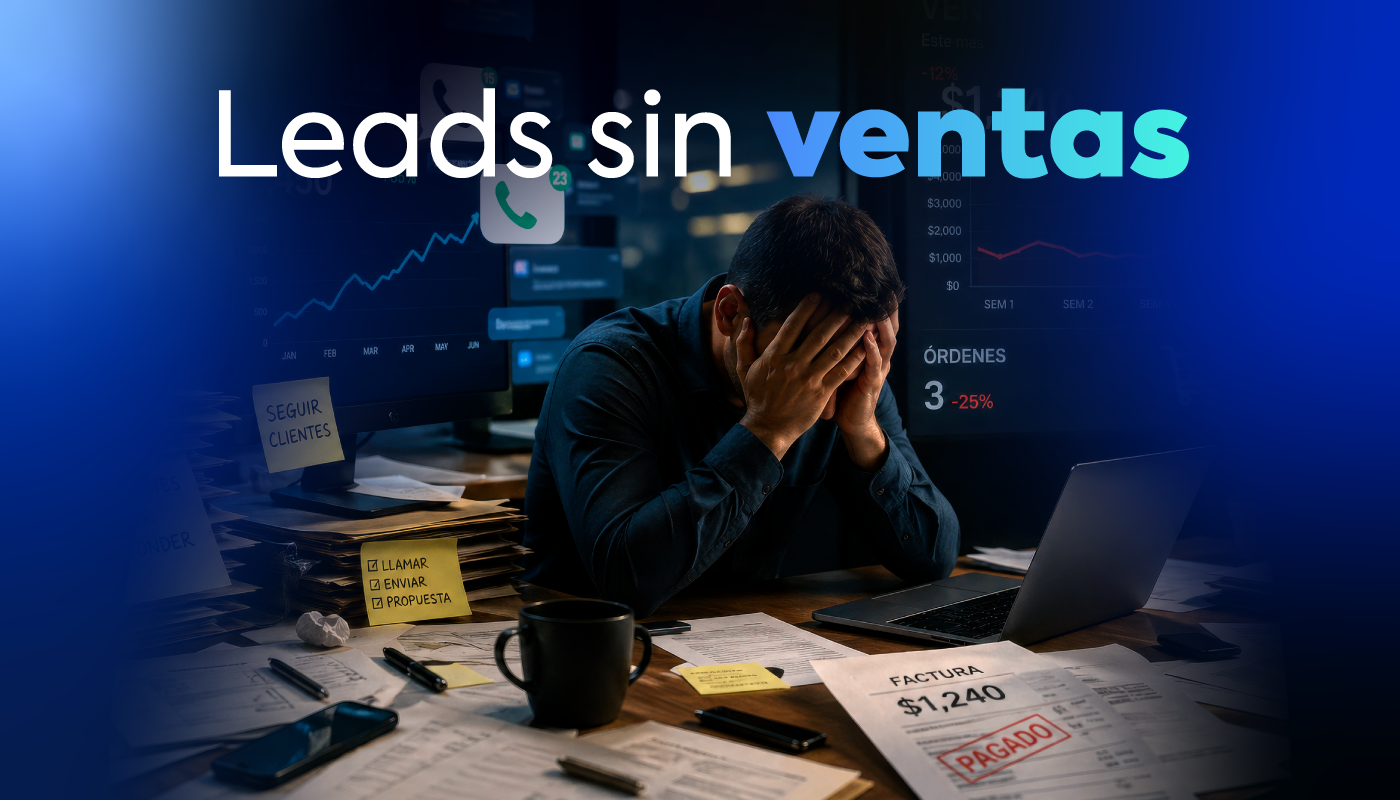 Leads sin ventas por falta de seguimiento en CRM.